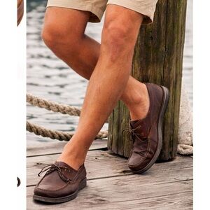 Dexter Navigator Leather Boat Shoes Mens 9 Brown Deck Shoes Preppy Coastal